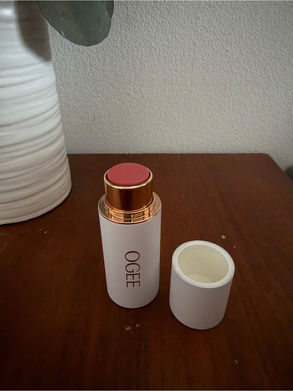 OGEE Cream Blush Stick — ROSE QUARTZ Matte Rose Blush